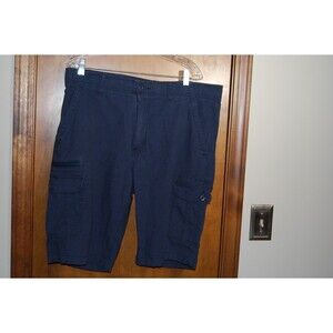 WearFirst Cargo Shorts Free Band Mens 40 Navy Blue 7 Pockets